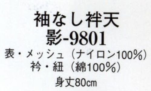 日本の歳時記 9801 袖なし袢天 影印  サイズ／スペック